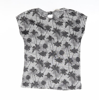 Womens UK Size XS Oasis Grey Basic T-Shirt