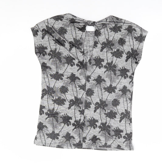 Womens UK Size XS Oasis Grey Basic T-Shirt