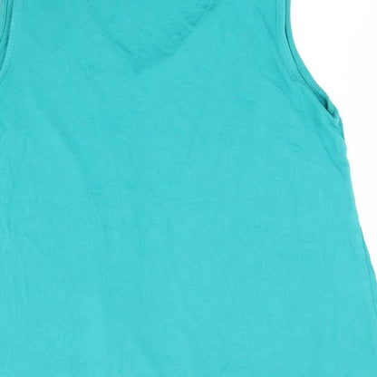 Womens UK Size 14 Bonmarché Green Basic Tank