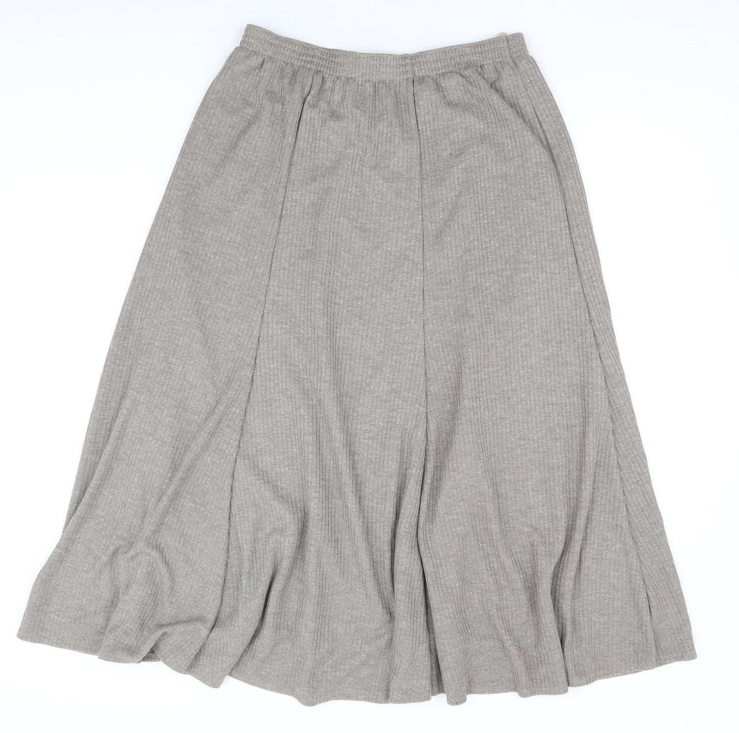 Finn Karelia Womens Beige Polyester Trumpet Skirt Size 14 - Ribbed