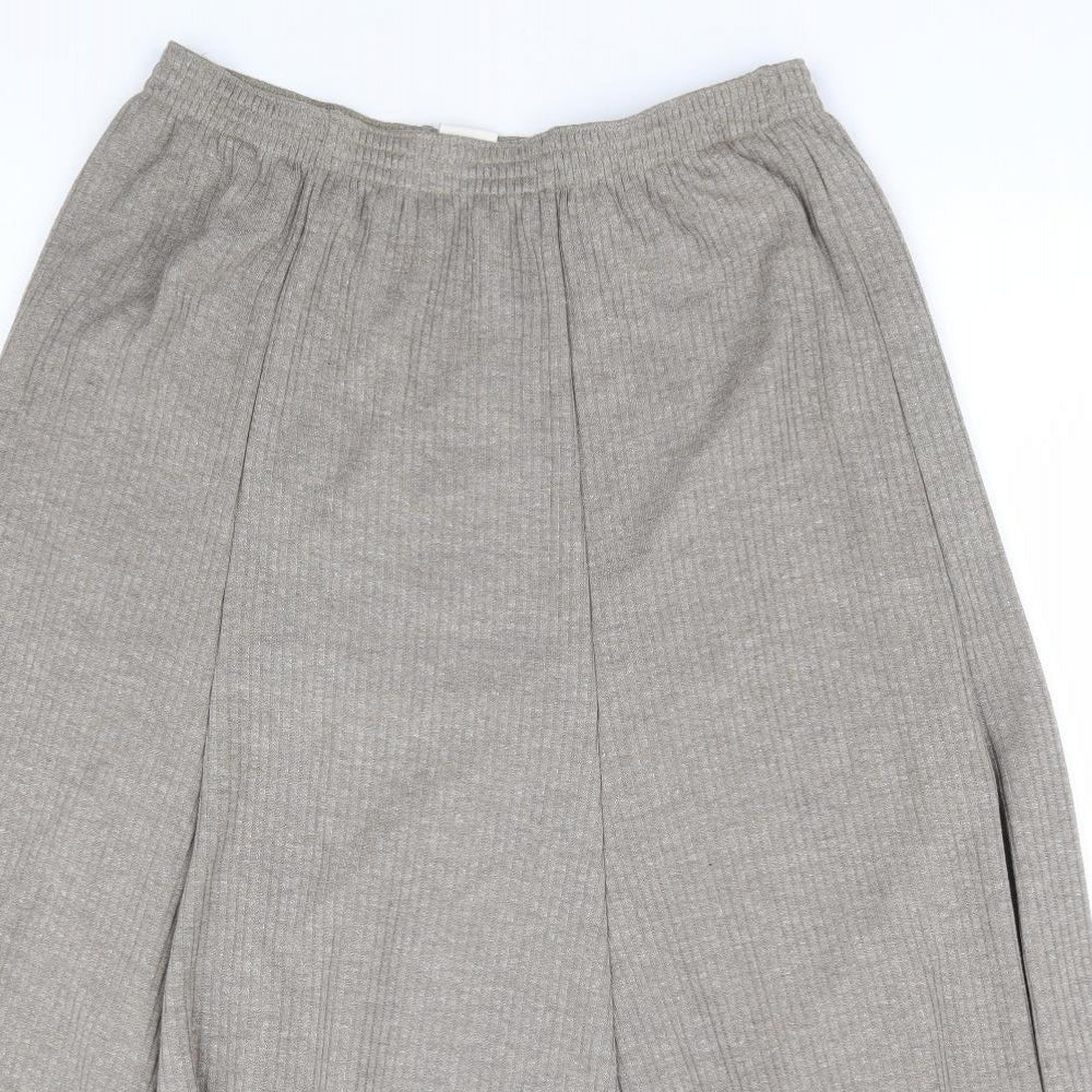 Finn Karelia Womens Beige Polyester Trumpet Skirt Size 14 - Ribbed