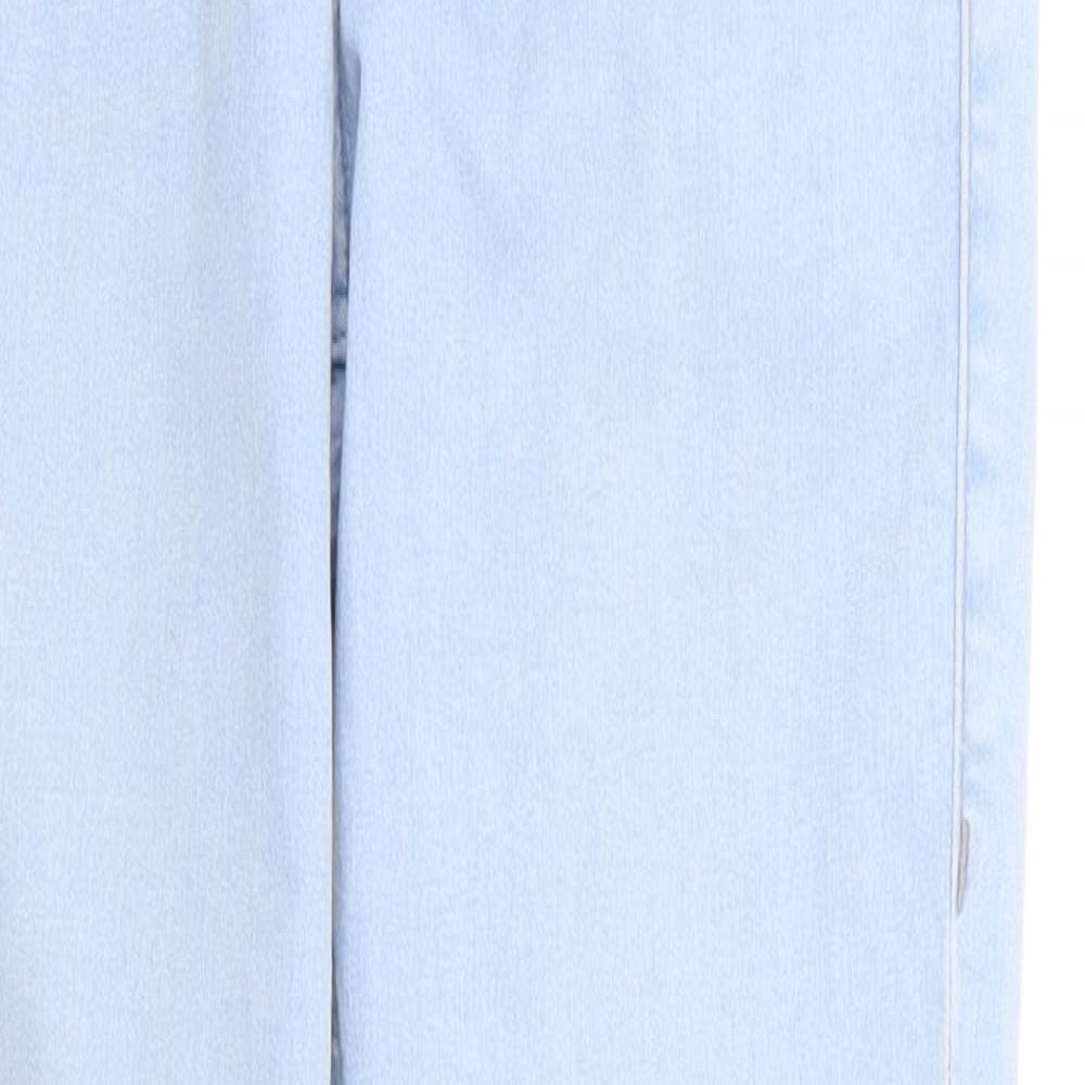 Topshop Womens Blue Cotton Skinny Jeans Size 26 in L25 in Regular Zip - Ankle Grazer