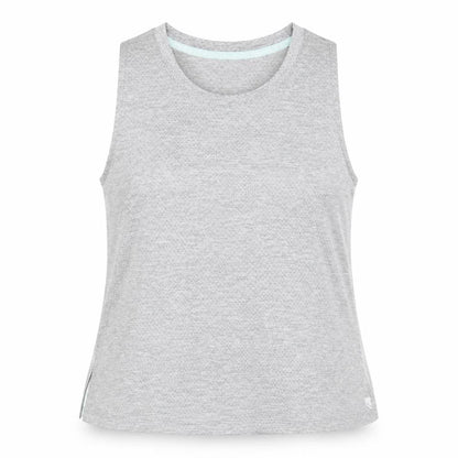 George Womens Grey Polyester Basic Tank Size S Round Neck Pullover