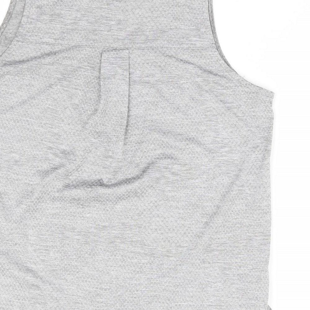 George Womens Grey Polyester Basic Tank Size S Round Neck Pullover