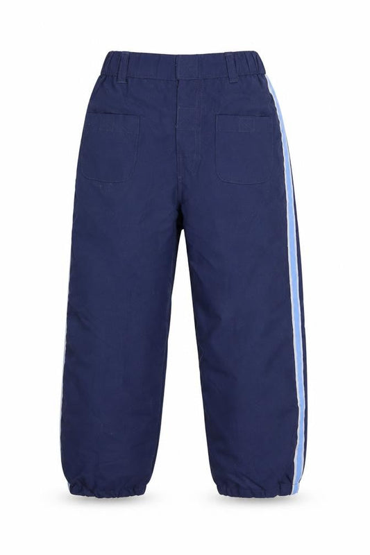 Sproggs Boys Blue Polyester Jogger Trousers Size 5-6 Years Regular Hook & Loop