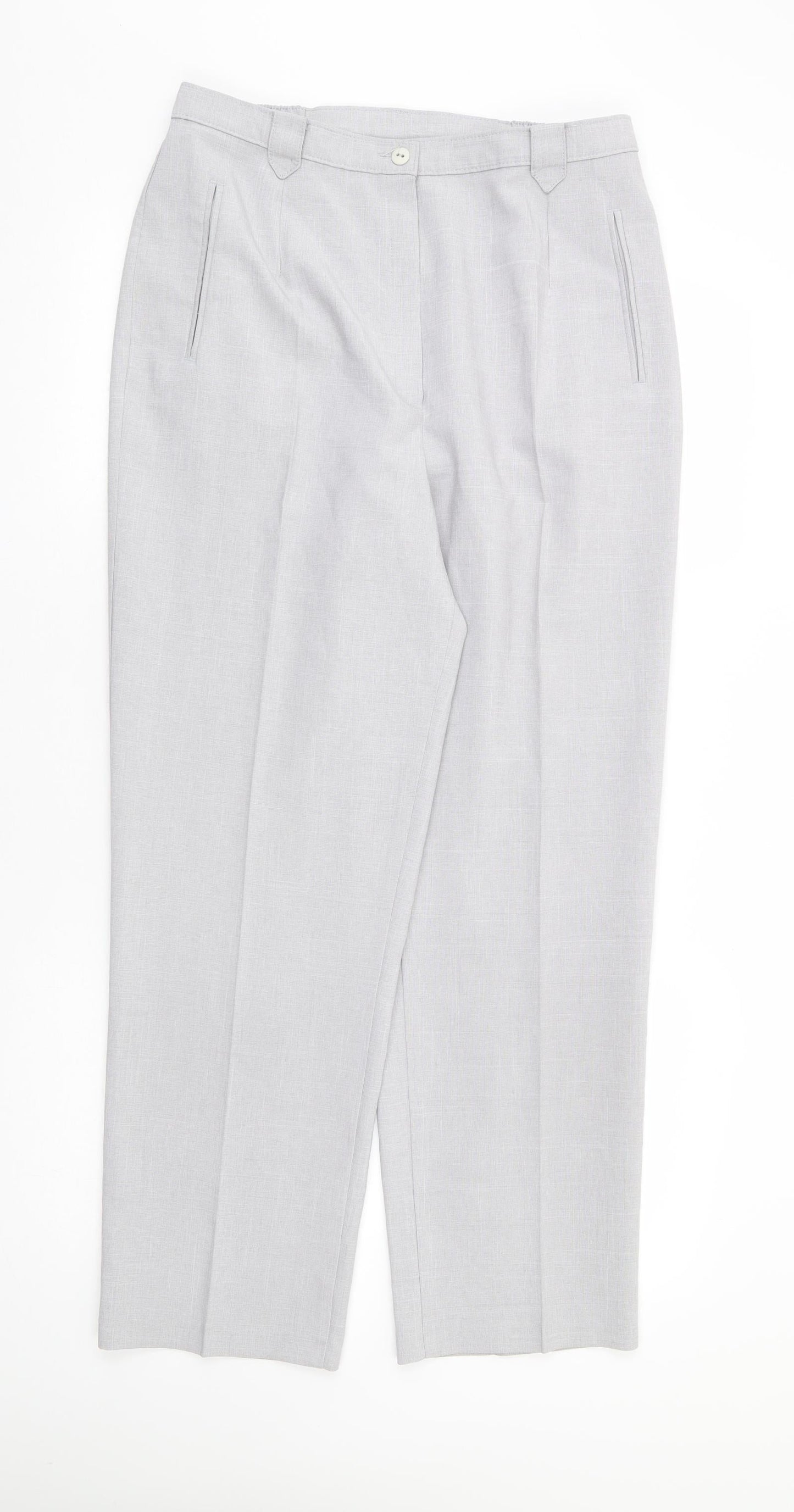 Womens UK Size 14 BHS Regular Fit  Grey Trousers