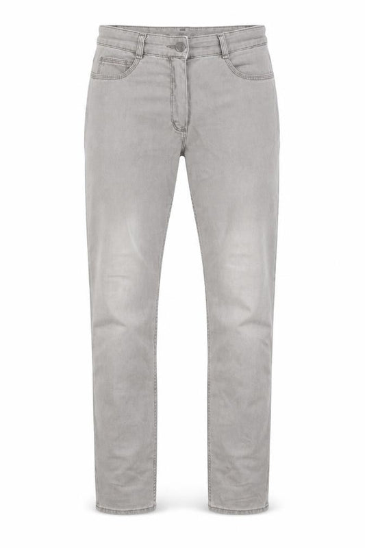 Mens UK Size 30 in Bianco Regular Fit Straight Grey Jeans