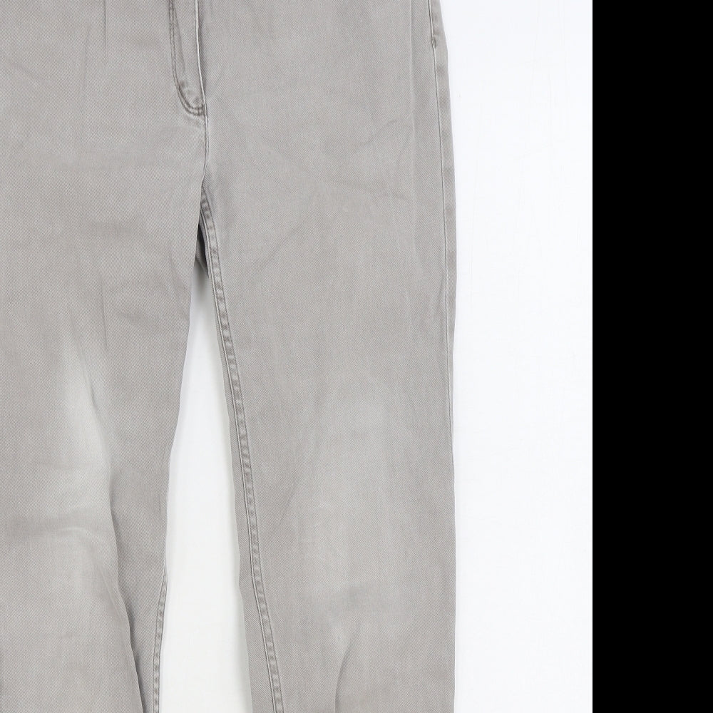 Bianco Mens Grey Cotton Straight Jeans Size 30 in L30 in Regular Zip