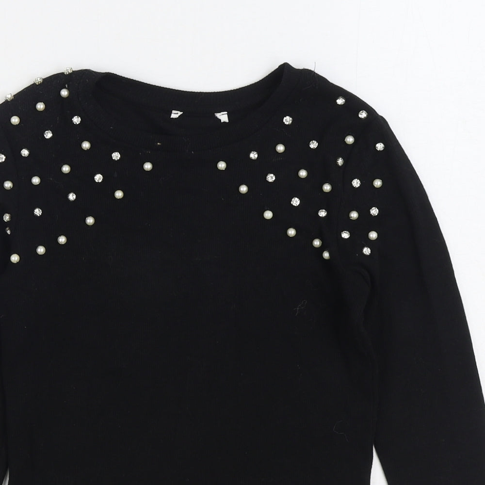 Womens UK Size XS Savida Black Pullover Jumper
