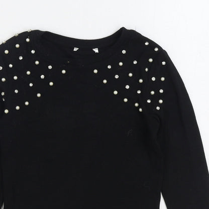 Womens UK Size XS Savida Black Pullover Jumper