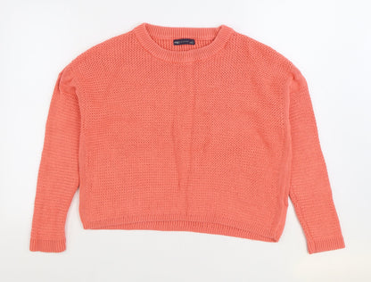 Womens UK Size L Marks and Spencer Pink Pullover Jumper