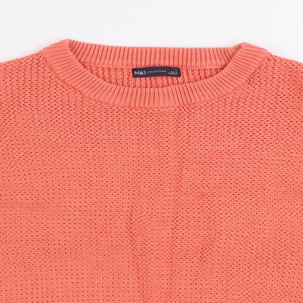 Womens UK Size L Marks and Spencer Pink Pullover Jumper