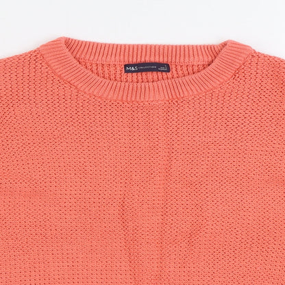 Womens UK Size L Marks and Spencer Pink Pullover Jumper