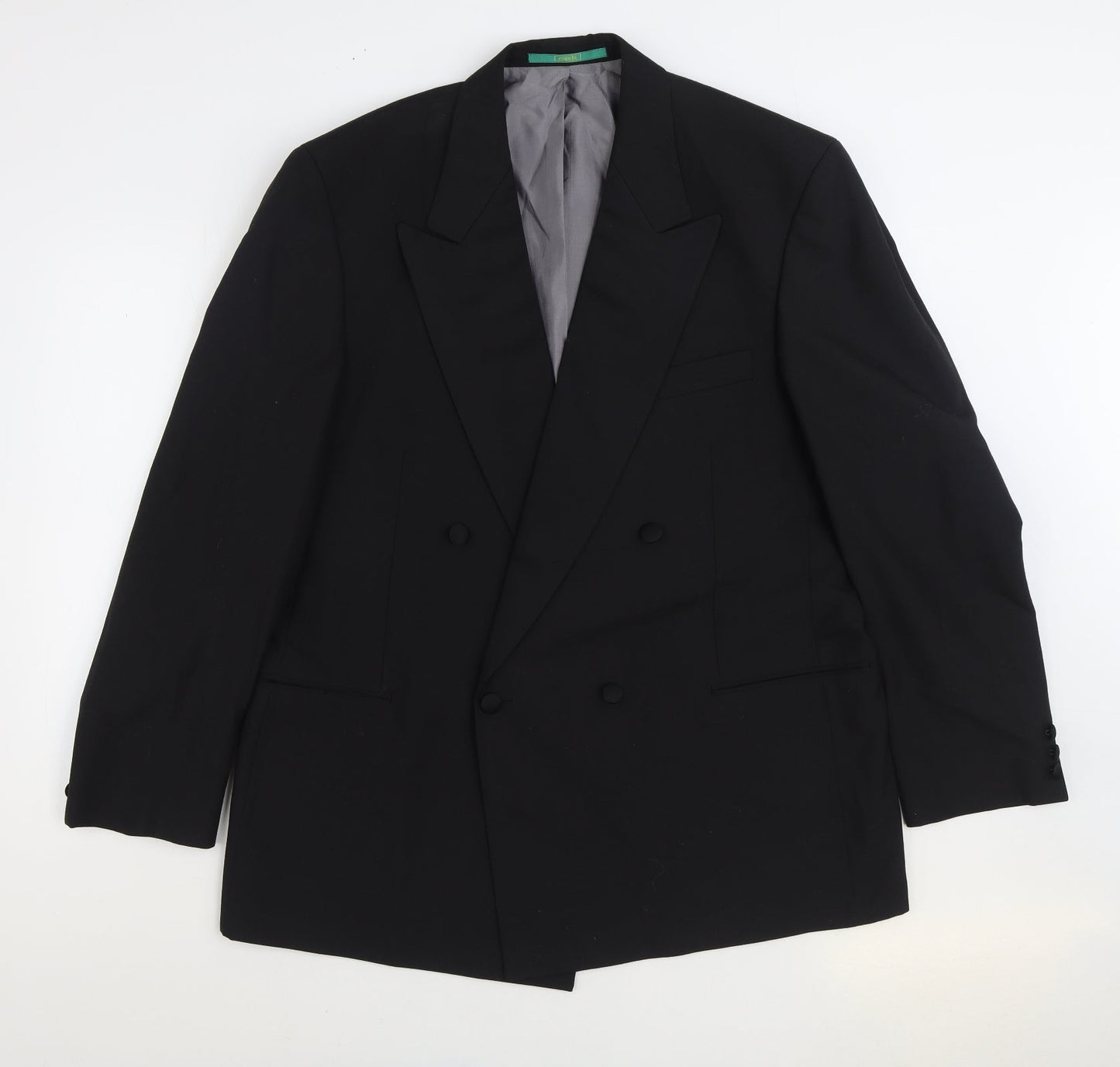 Mens UK Size 44 C&A Regular Black Suit Jacket