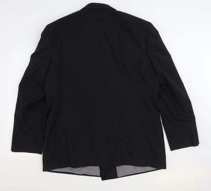 Mens UK Size 44 C&A Regular Black Suit Jacket