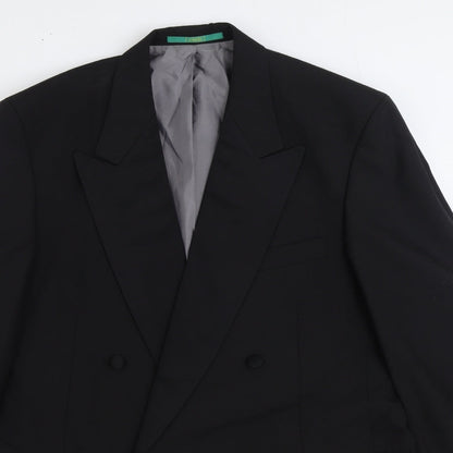 Mens UK Size 44 C&A Regular Black Suit Jacket
