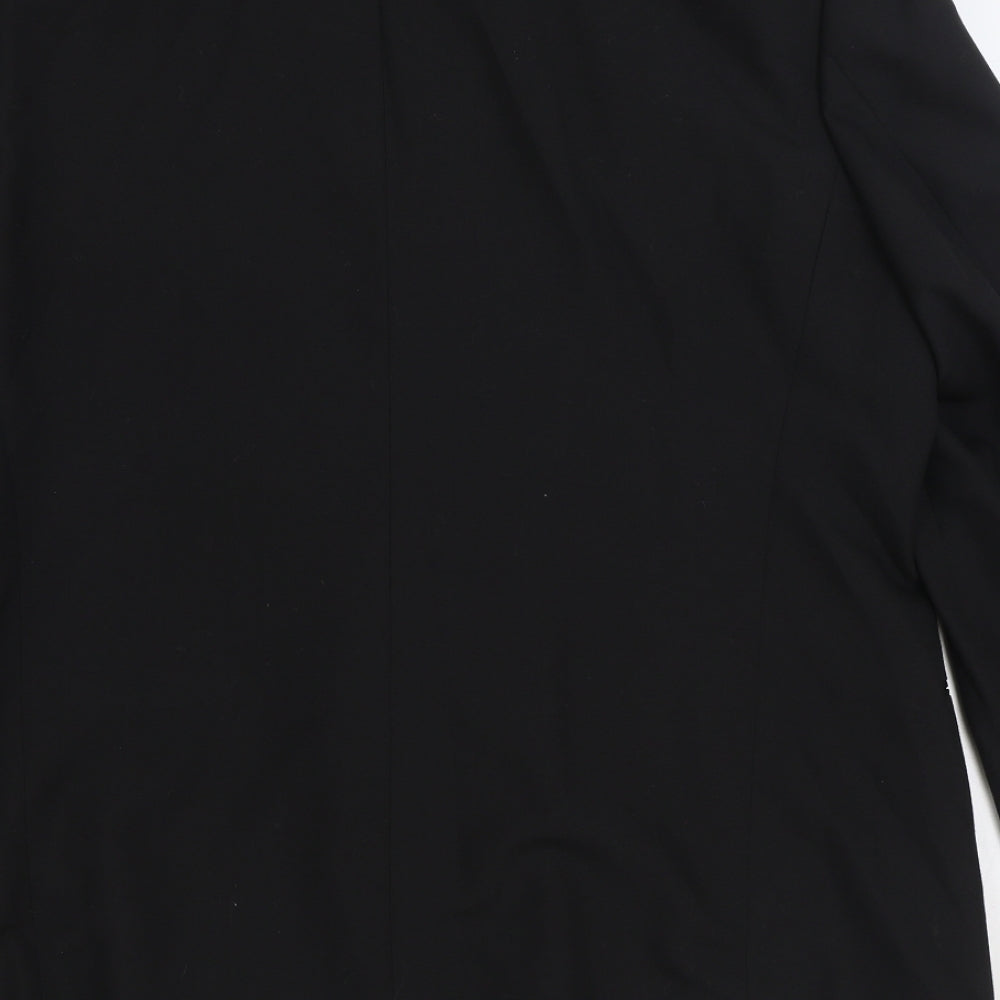 Mens UK Size 44 C&A Regular Black Suit Jacket