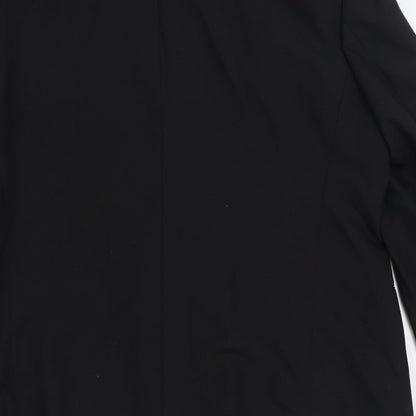 Mens UK Size 44 C&A Regular Black Suit Jacket