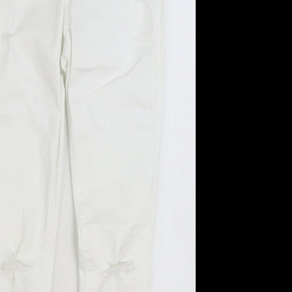 Old Navy Womens White Cotton Skinny Jeans Size 30 in L29 in Regular Zip