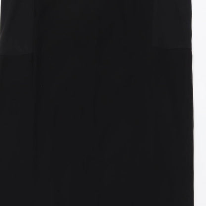H&M Womens Black Polyester A-Line Size 16 Round Neck Pullover
