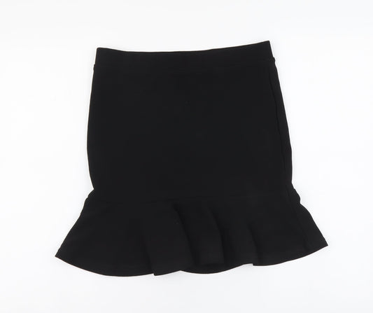 SheIn Womens Black Polyester Trumpet Skirt Size L Drawstring