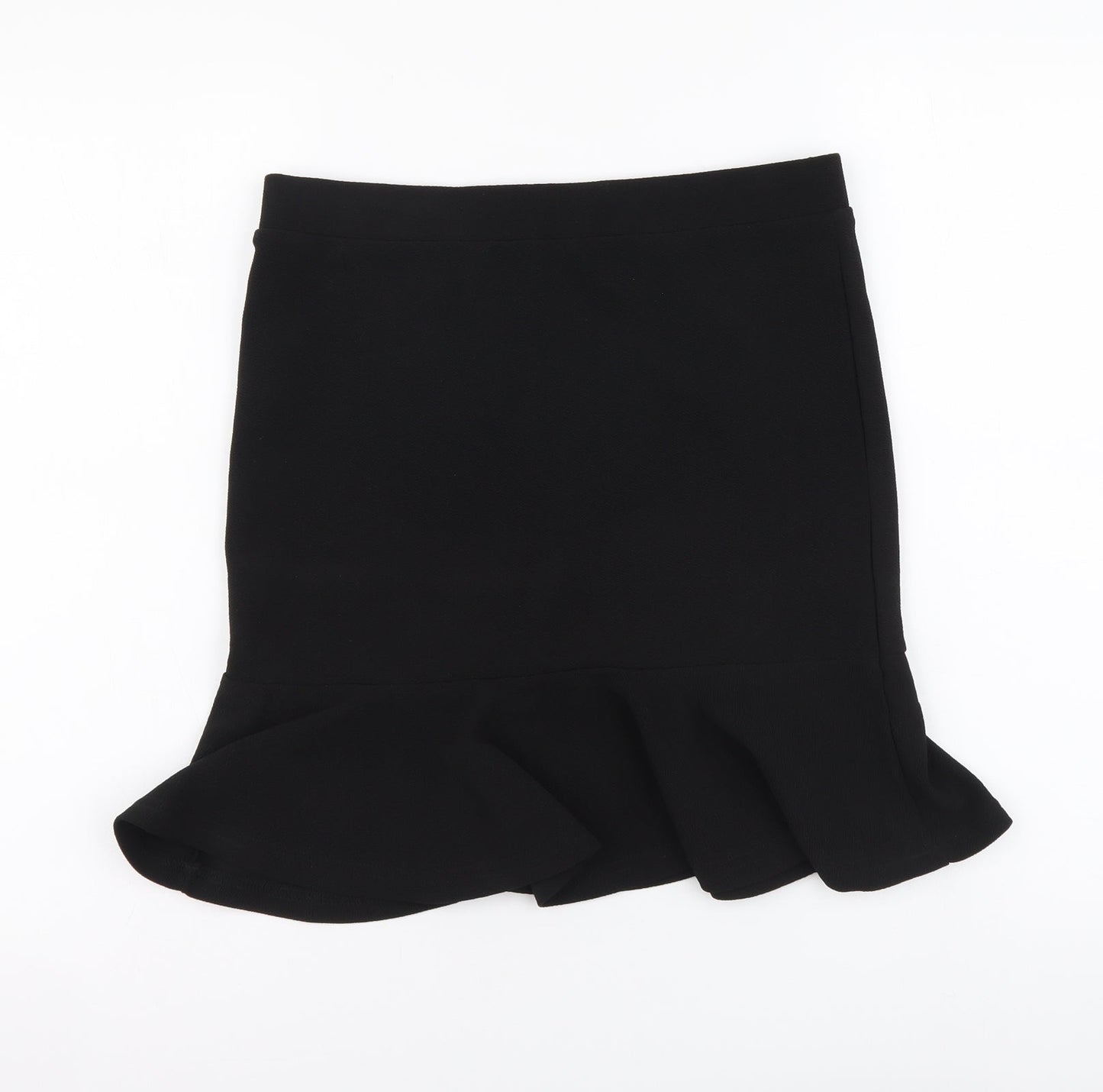 SheIn Womens Black Polyester Trumpet Skirt Size L Drawstring