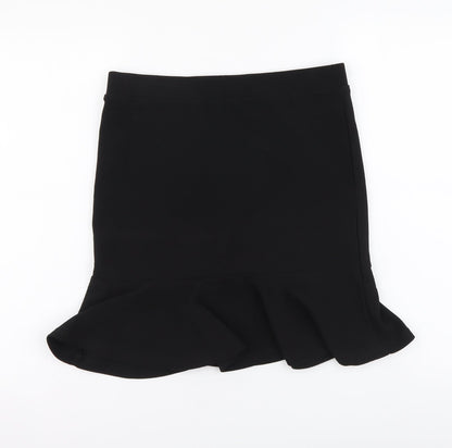 SheIn Womens Black Polyester Trumpet Skirt Size L Drawstring