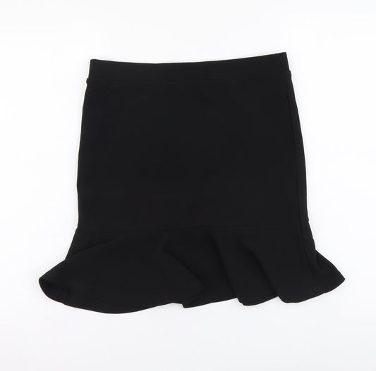 SheIn Womens Black Polyester Trumpet Skirt Size L Drawstring