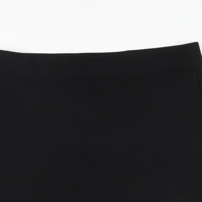 SheIn Womens Black Polyester Trumpet Skirt Size L Drawstring