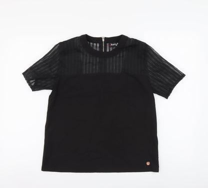 Womens UK Size 10 Rant & Rave Black Basic Blouse