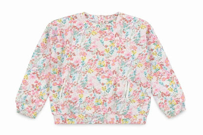 Willow Girls Multicoloured Floral Cotton Pullover Sweatshirt Size 2-3 Years Pullover