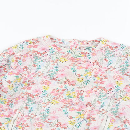 Willow Girls Multicoloured Floral Cotton Pullover Sweatshirt Size 2-3 Years Pullover