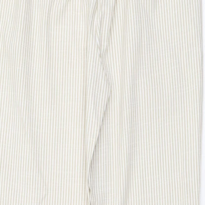 Womens UK Size S Stradivarius Regular Fit Chino Beige Trousers