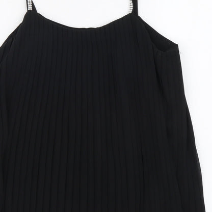 Womens UK Size 6 Quiz Black Camisole Blouse