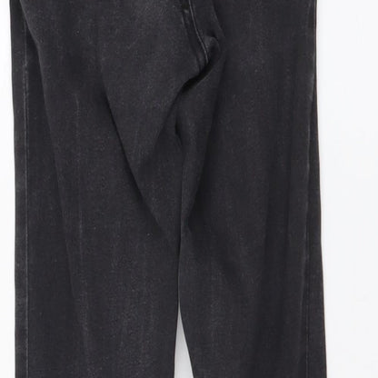 Denim & Co. Womens Grey Cotton Skinny Jeans Size 6 L25 in Regular Button