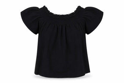 Womens UK Size 8 New Look Black Basic Blouse