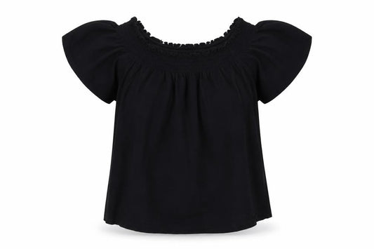 Womens UK Size 8 New Look Black Basic Blouse