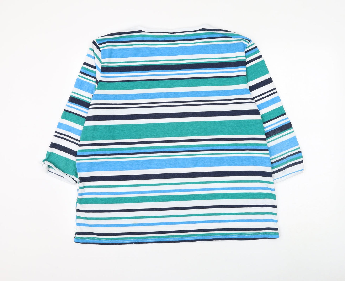 Womens UK Size XL Anne De Lancay Multicoloured Basic T-Shirt