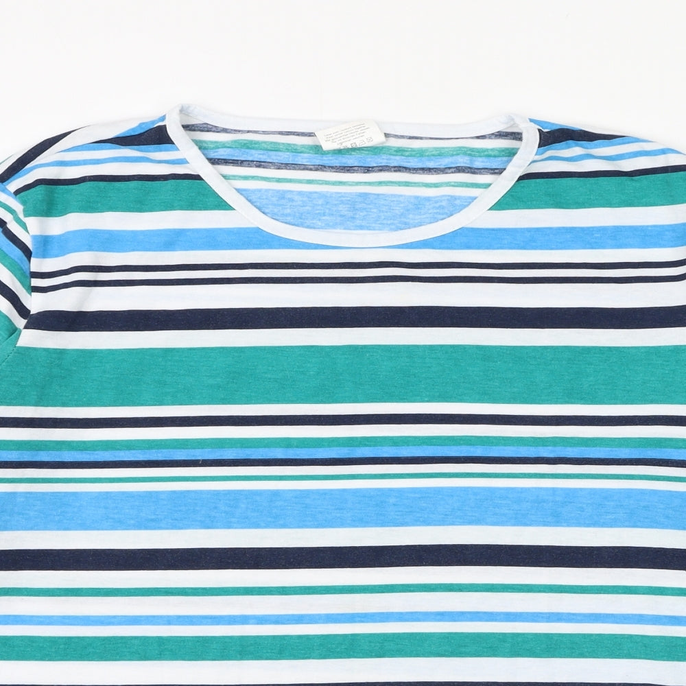Womens UK Size XL Anne De Lancay Multicoloured Basic T-Shirt