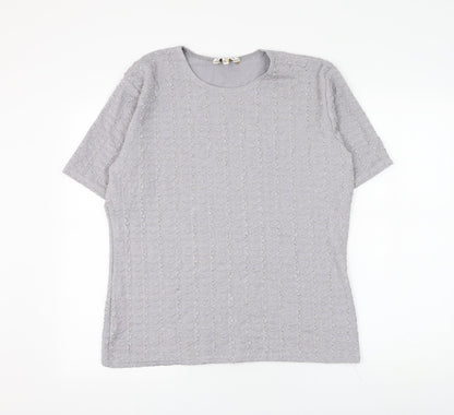 Womens UK Size XL Bonmarché Grey Basic Blouse