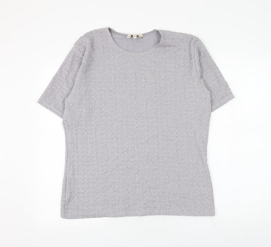 Womens UK Size XL Bonmarché Grey Basic Blouse