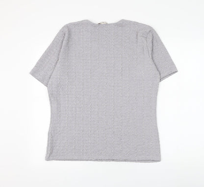 Womens UK Size XL Bonmarché Grey Basic Blouse
