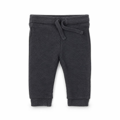 F&F Boys Grey Cotton Jogger Trousers Size 3-6 Months Drawstring