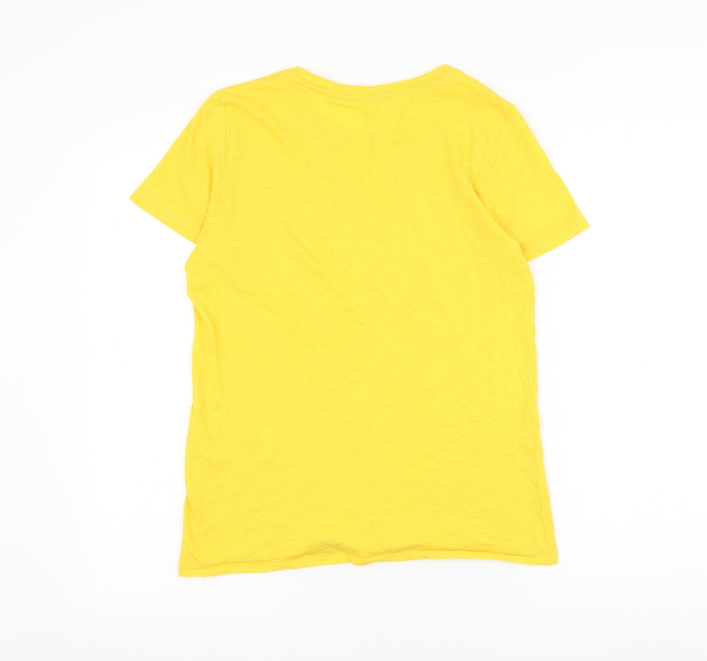 Womens UK Size S Only Yellow Basic T-Shirt