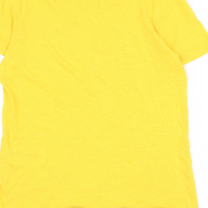 Womens UK Size S Only Yellow Basic T-Shirt