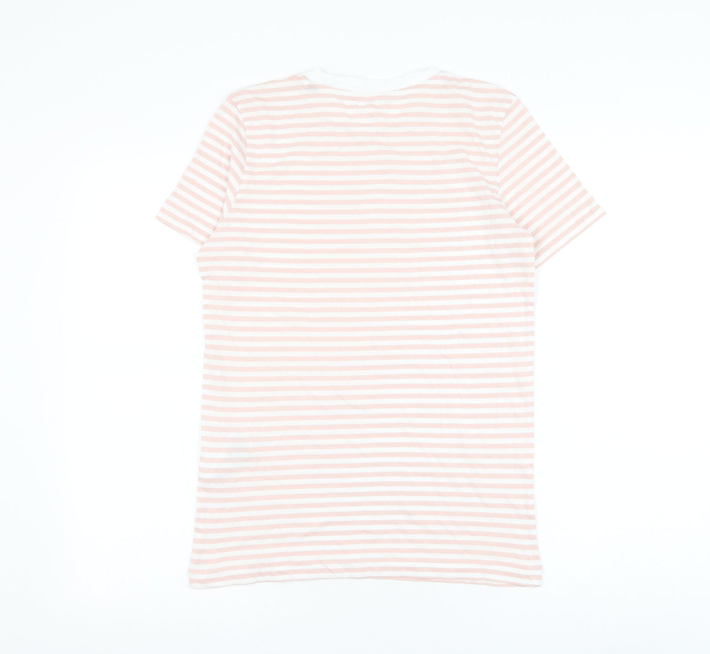 Womens UK Size XS Selected Pink Basic T-Shirt