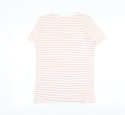 Womens UK Size XS Selected Pink Basic T-Shirt