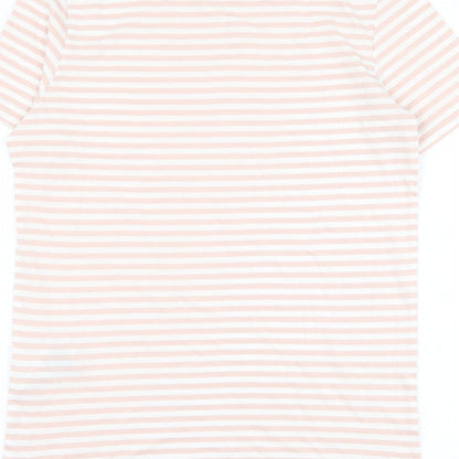 Womens UK Size XS Selected Pink Basic T-Shirt
