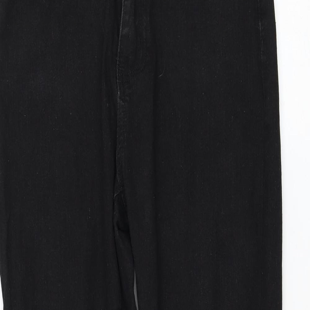 SheIn Womens Black Cotton Skinny Jeans Size M L25 in Regular Zip