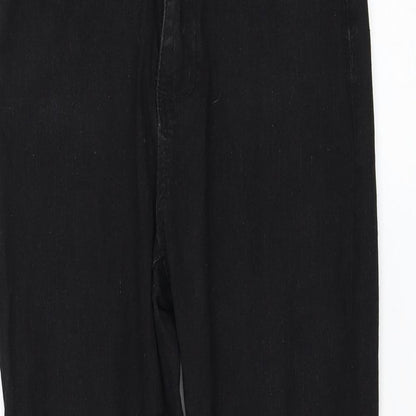 SheIn Womens Black Cotton Skinny Jeans Size M L25 in Regular Zip